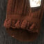 جوراب زنانه مدل لب دالبوری رنگ قهوه ای تیره