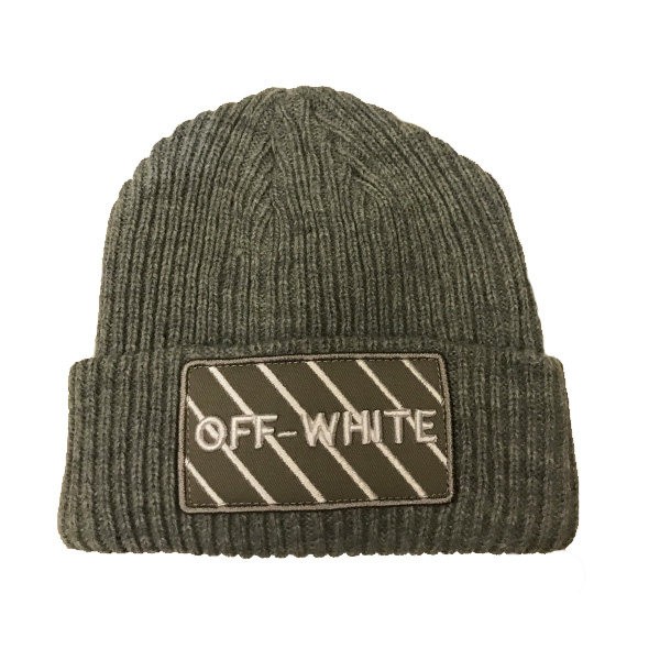 کلاه بافتنی off-white رنگ خاکستری