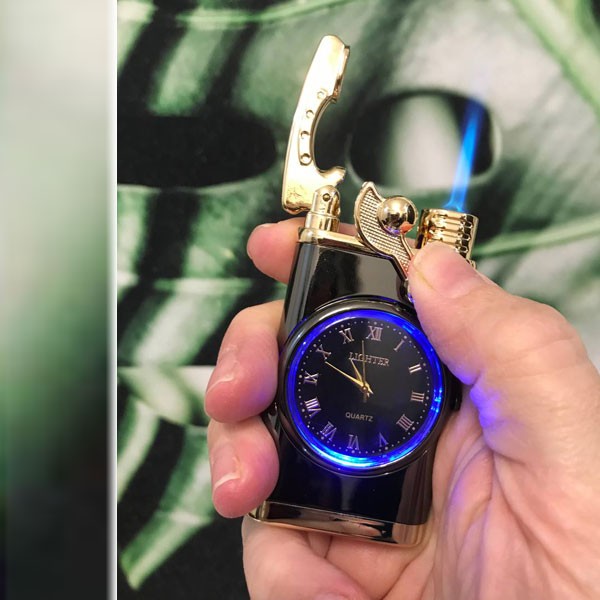 فندک لاکچری ساعت دار مدل هندلی
